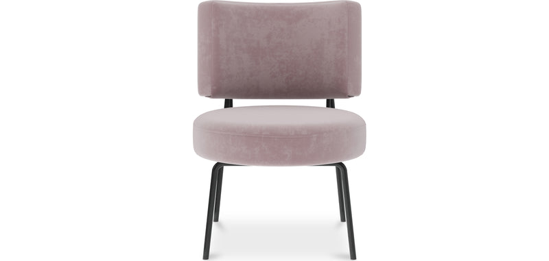Fauteuil tapissé en velours - Jerna