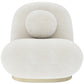 Bouclé fabric upholstered armchair - Larry - gallery 8