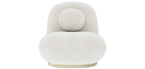 Bouclé fabric upholstered armchair - Larry - gallery 8