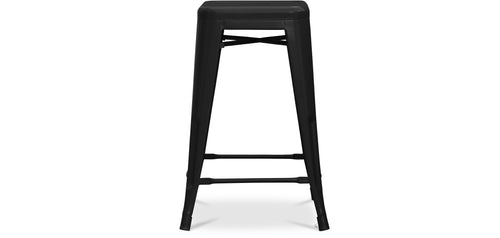Bar stool - Industrial design - Matte steel - 60cm - New edition - Stylix