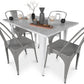 Pack Table à manger et 4 Chaises à manger Design industriel - Nouvelle édition- Bistrot Stylix