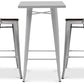 Pack Tabouret de Table & 2 Tabourets de Bar Design Industriel - Nouvelle Edition -Bistrot Stylix