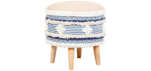 Tabouret Pouf Rond - Style Boho Bali - Josephine