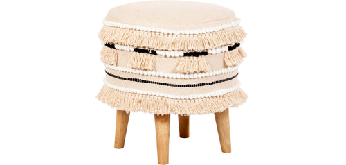 Tabouret Pouf Rond - Style Boho Bali - Juliet