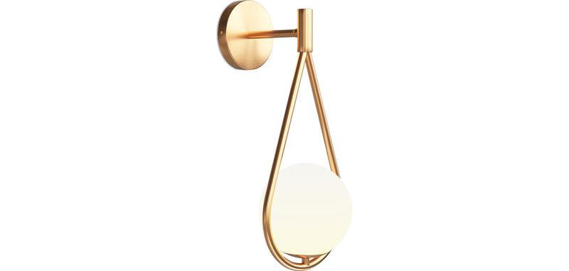 Gold Wall Lamp - Globe - Tear