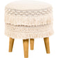 Pouf sgabello stile boho Bali, cotone - Debra