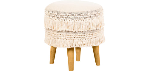 Banco-pufe em estilo Boho, algodão - Debra Bali