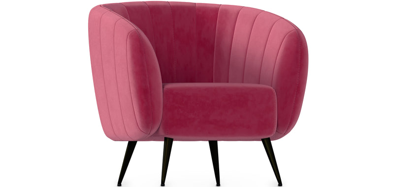 Fauteuil avec Accoudoirs - Revêtu de Velours - Nuba