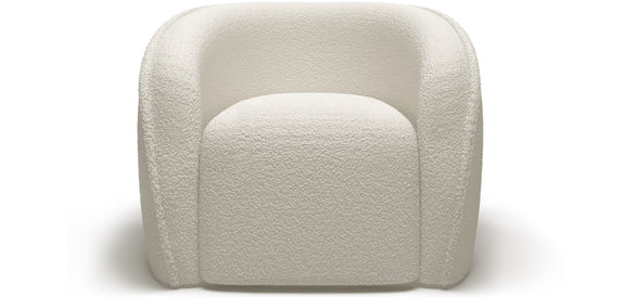 Armchair with Armrests - Upholstered in Boucle Fabric - Seral - gallery 1