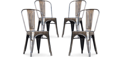 Pack of 4 Dining Chairs - Industrial Design - New Edition - Stylix - gallery 2