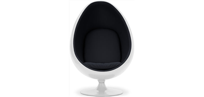 Fauteuil design en forme d'œuf - Revêtement en similicuir - Eny