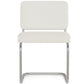 Dining Chair in Loop Faux Fur Upholstery - White Loops - Henr