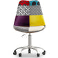 Chaise de Bureau Pivotante - Tissu Patchwork - Ray