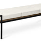 Banc design avec coussins - Bois - 3 places - Lum