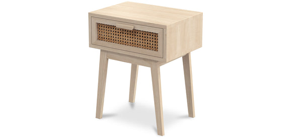Bedside Table with Drawer - Boho Bali Wood - Yanpai - gallery 4