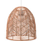 Hanging Lamp Boho Bali Style Natural Rattan -  Bu - gallery 2