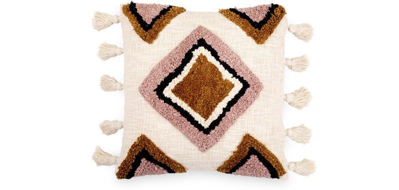Coussin de style boho Bali - Housse et Rembourrage inclus - Aurelia