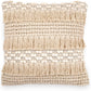 Square Cotton Cushion in Boho Bali Style, cover + filling - Chelay - gallery 1