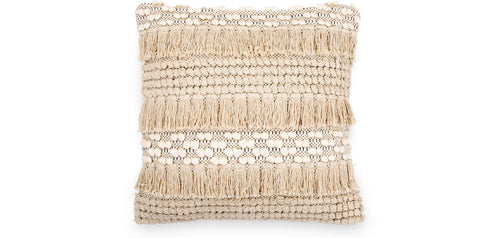 Square Cotton Cushion in Boho Bali Style; cover + filling - Chelay - gallery 1