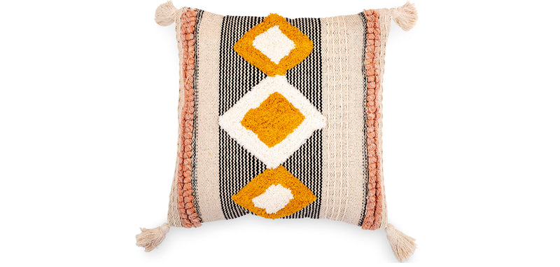Coussin de style boho Bali - Housse et Rembourrage inclus - Mabel