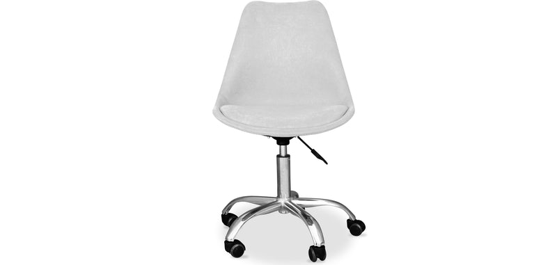 Chaise de bureau rembourrée - avec roulettes - Tulip