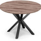 Table à manger ronde - Industrielle - Bois et métal - Bayron