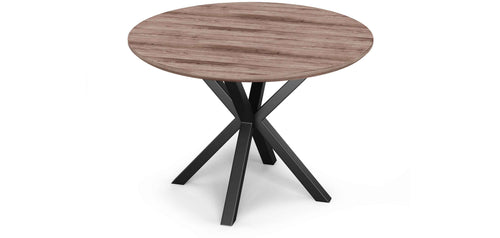 Round Dining Table - Industrial - Wood and Metal - Bayron - gallery 2