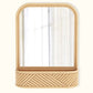 Veggspeil med ramme i rotting - Boho Bali-stil - Amara