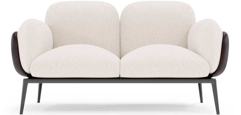 2-Seater Sofa - Upholstered in Bouclé Fabric - Vandan