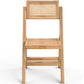Chaise pliante en bois et rotin pour salle à manger - Umbra