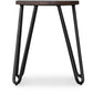 Tabouret Hairpin - 42cm - Bois foncé et métal