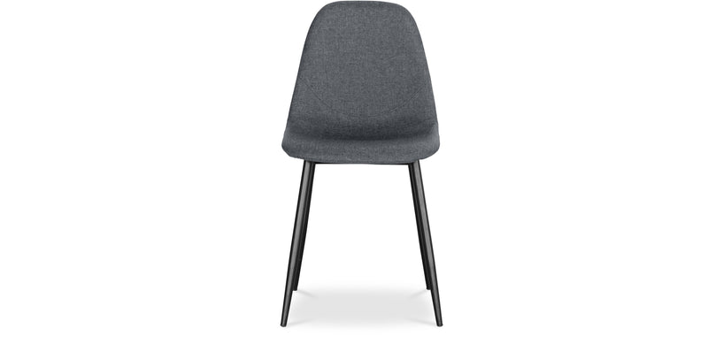 Chaise de salle à manger - Tapissée de tissu - Faby
