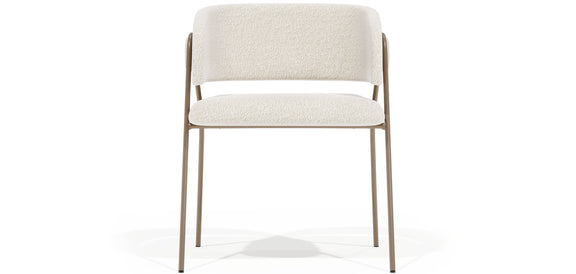 Dining chair - Upholstered in Bouclé Fabric - Charke - gallery 2