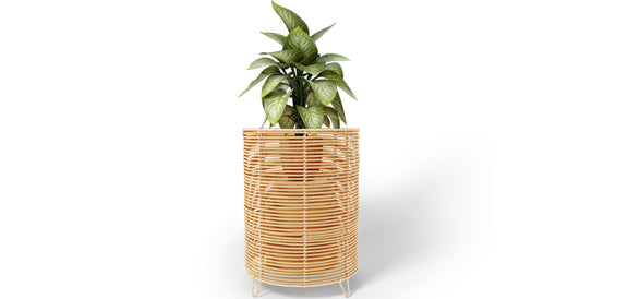 Round Floor Planter - Boho Style - 28 CM - Laers - gallery 1