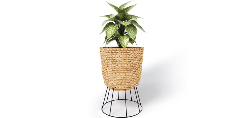 Round Floor Planter - Boho Style - 46 CM - Firna - gallery 1