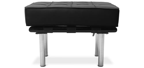 Upholstered leather footrest - Barcel