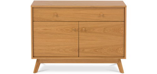 Scandinavian style small wooden sideboard