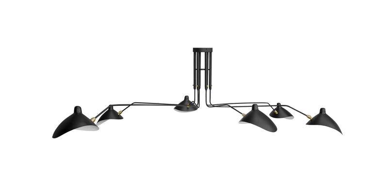 Lampe de plafond - Lampe de bureau à bras flexibles - 6 bras - George