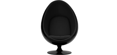 Sillón de diseño Eny Chair - Carcasa negra - Tela