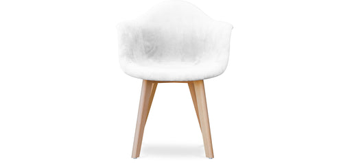 Dining chair with armrests - Upholstered in velvet - Dawick