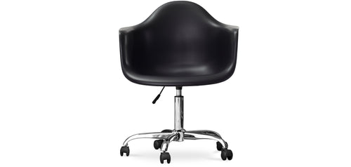Chaise de bureau avec accoudoirs - Chaise de bureau à roulettes - Weston