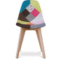 Cadeira de jantar Denisse de estilo escandinavo, design premium - Patchwork Simona