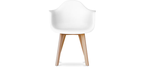 Dining chair with armrests - Scandinavian style - Dominic