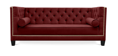 Sofá de estilo vintage Chesterfield Apsel - Veludo