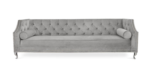 Sofa Bernie w stylu vintage Chesterfield - aksamit