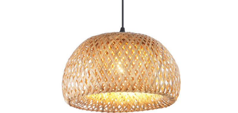 Lampe de plafond en bambou - Lampe suspendue de style Boho Bali - Talli