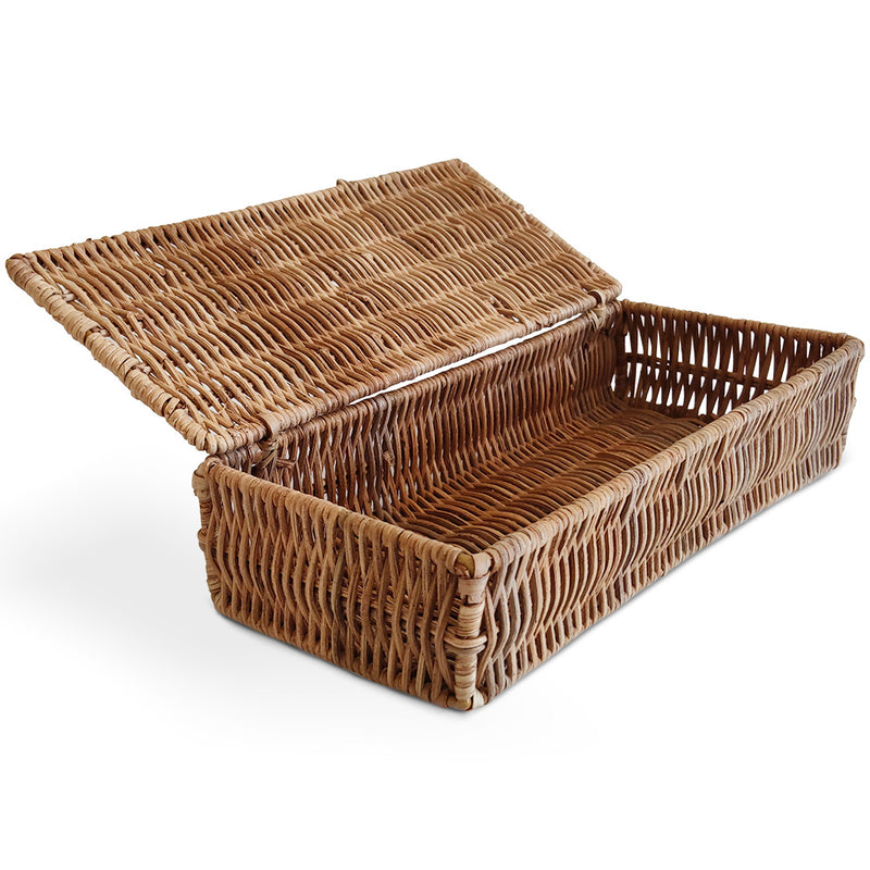 Rattan Basket with Lid - 26x10CM - Lung - gallery 3