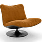 Upholstered Curved Design Contemporary Style Armchair - Tulipe