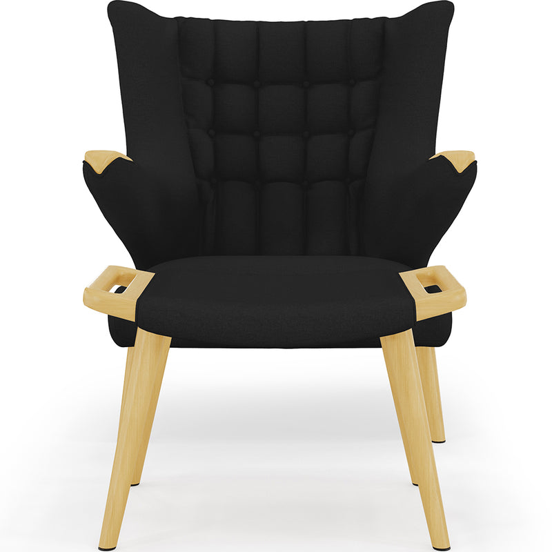 Fauteuil avec Repose-Pieds - Revêtement - Grizzly