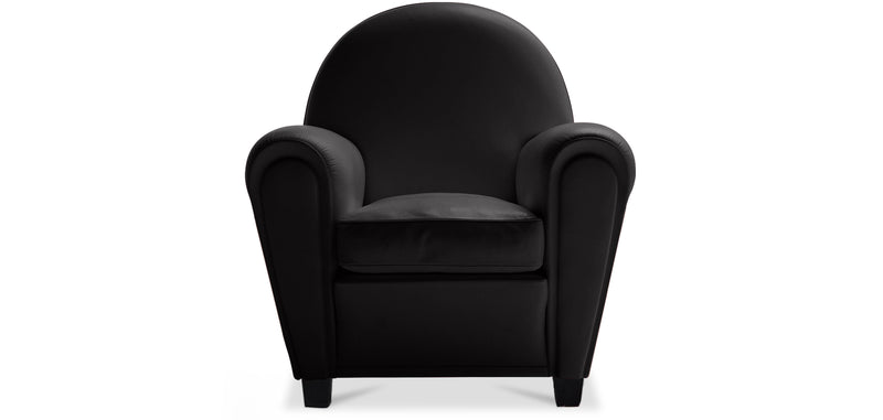 Fauteuil avec Accoudoirs - Revêtu de Similicuir - Club